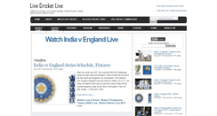 Desktop Screenshot of livecricketlive.com