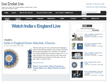 Tablet Screenshot of livecricketlive.com